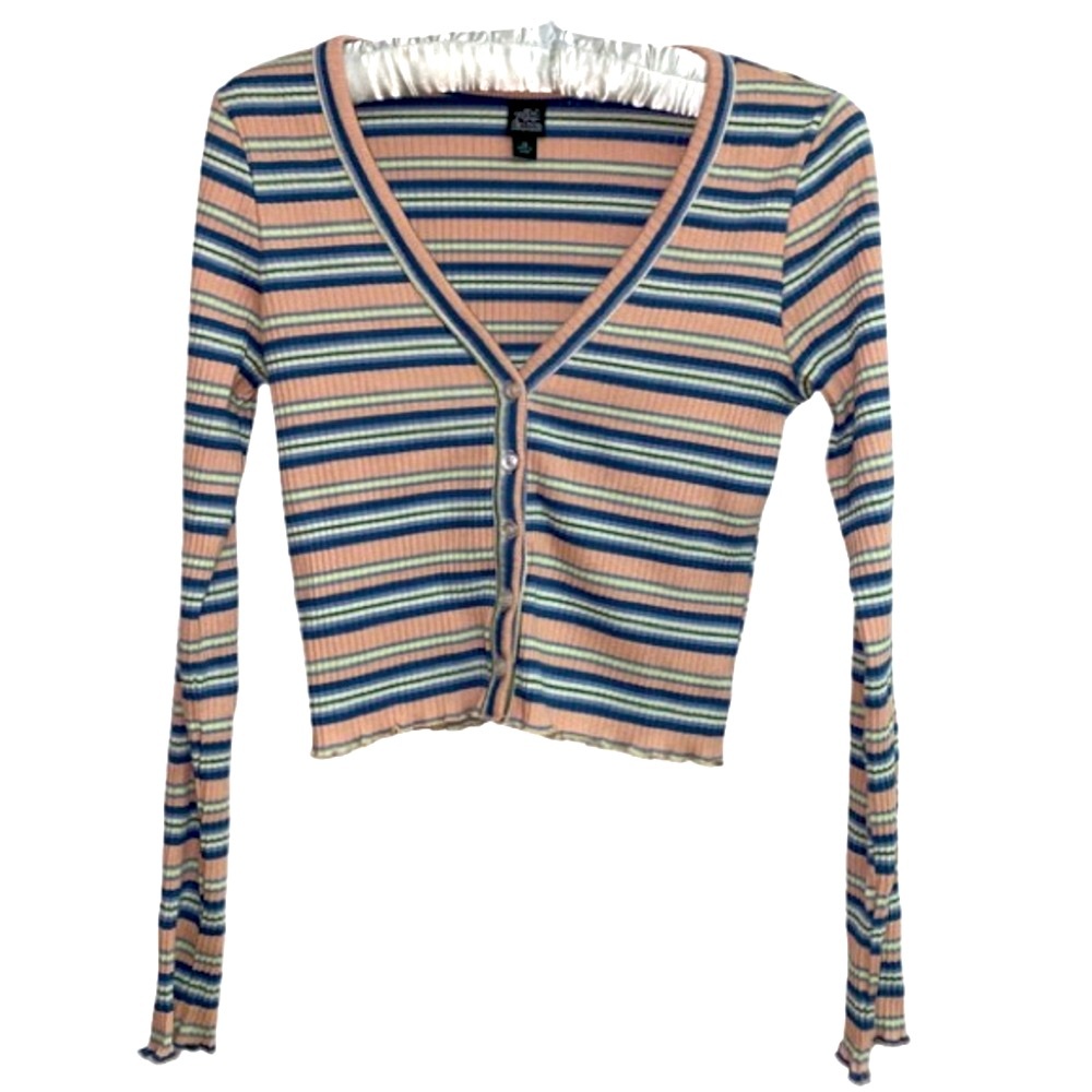 Wild Fable - Striped Long Sleeve Cardigan